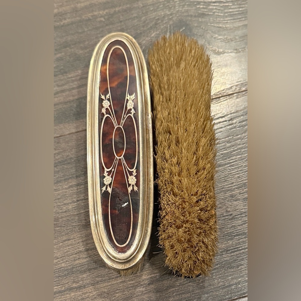 Vintage Hairbrush with Ornate Design